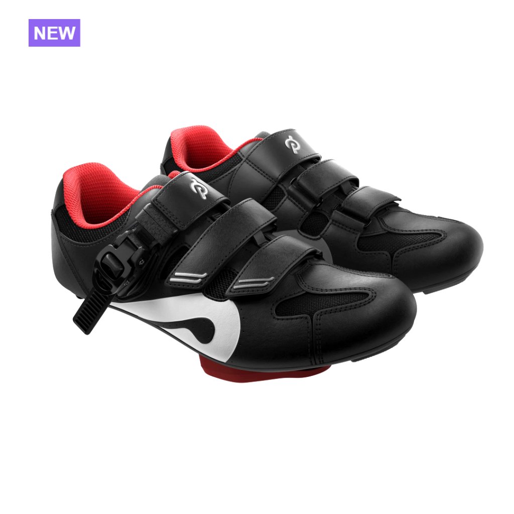 Cycling Shoes With Delta-Compatible Cleats, Mesh Upper, Ratchet Clip